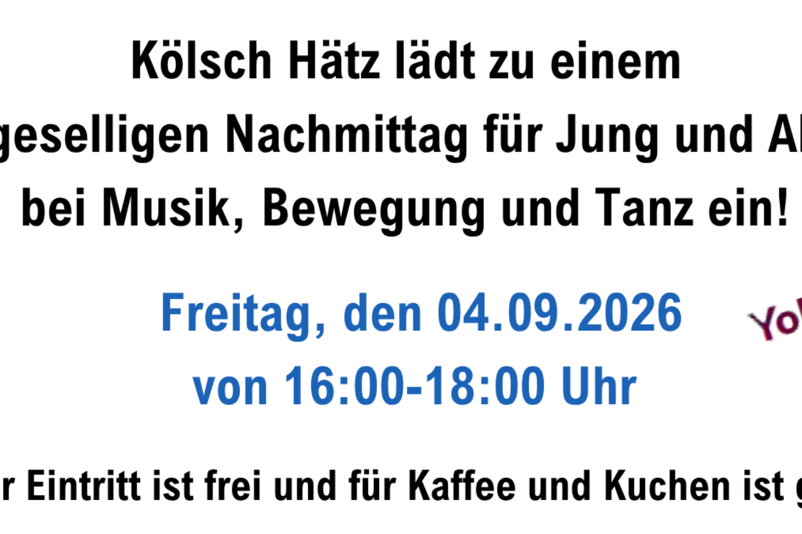Plakat Tanz auf dem Wilhelmplatz