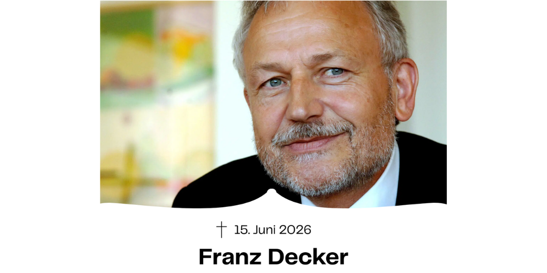 Franz Decker - Nachruf